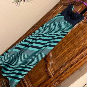 Long strapless dress